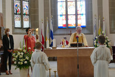 Feier der 1. Heiligen Kommunion in Sankt Crescentius (Foto: Karl-Franz Thiede)